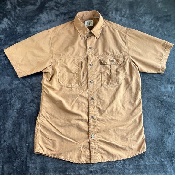 Red Head Brand Co. Outdoor Tan Button Up Short Sleeve Shirt Mens Medium - Picture 1 of 9